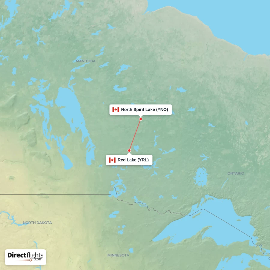 YNO - YRL route map