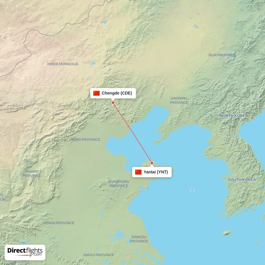 YNT - CDE route map