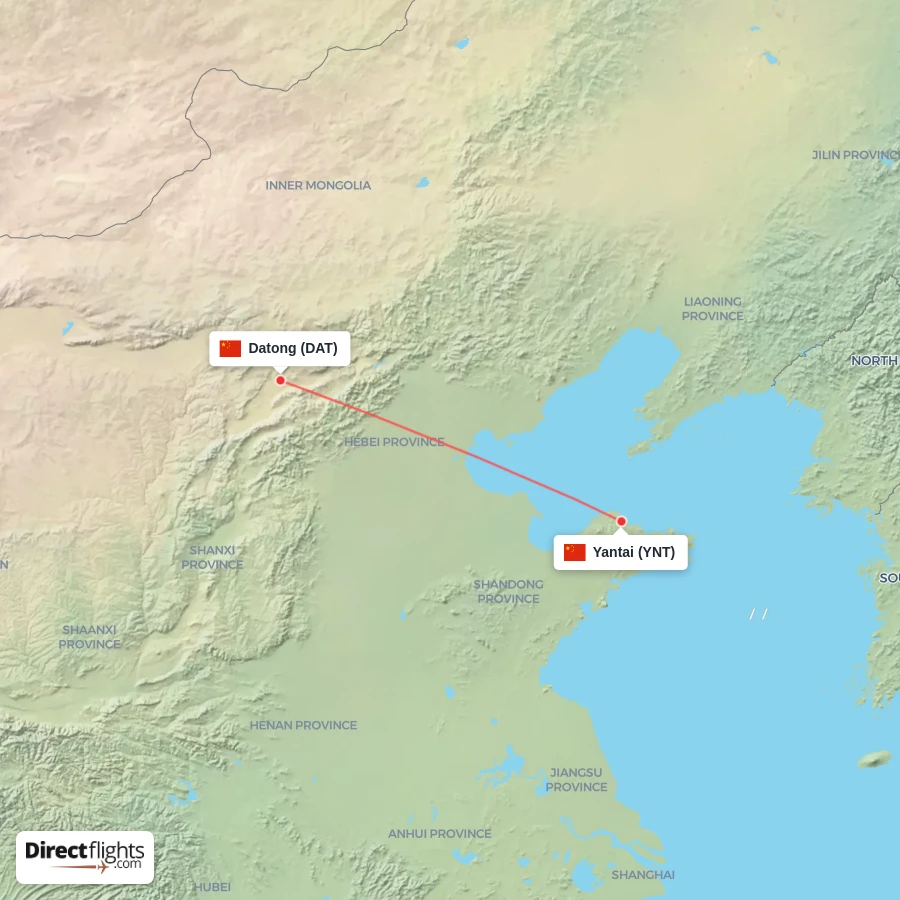YNT - DAT route map