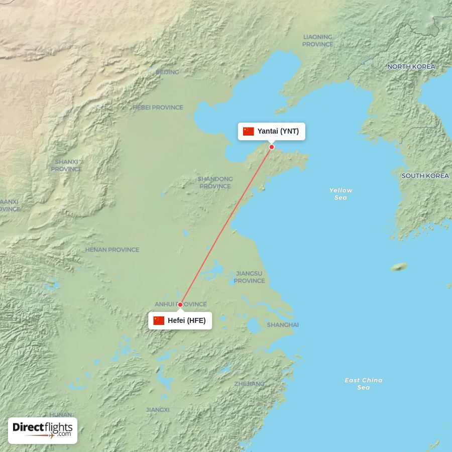 YNT - HFE route map