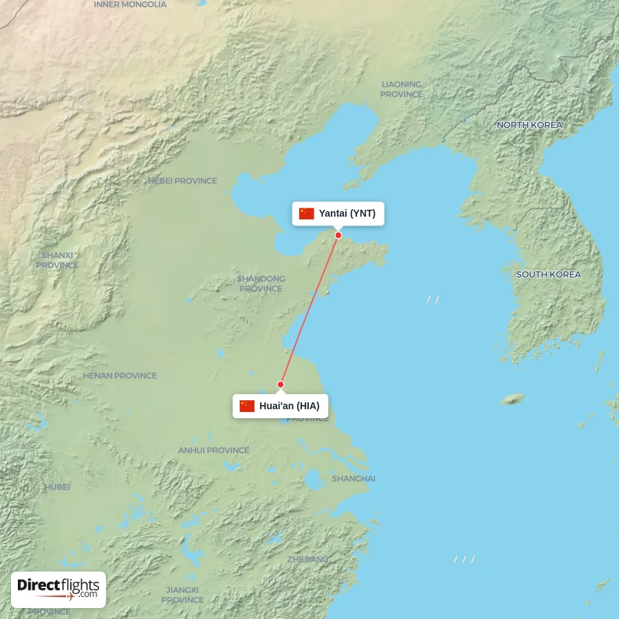 YNT - HIA route map
