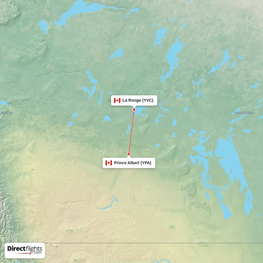YPA - YVC route map