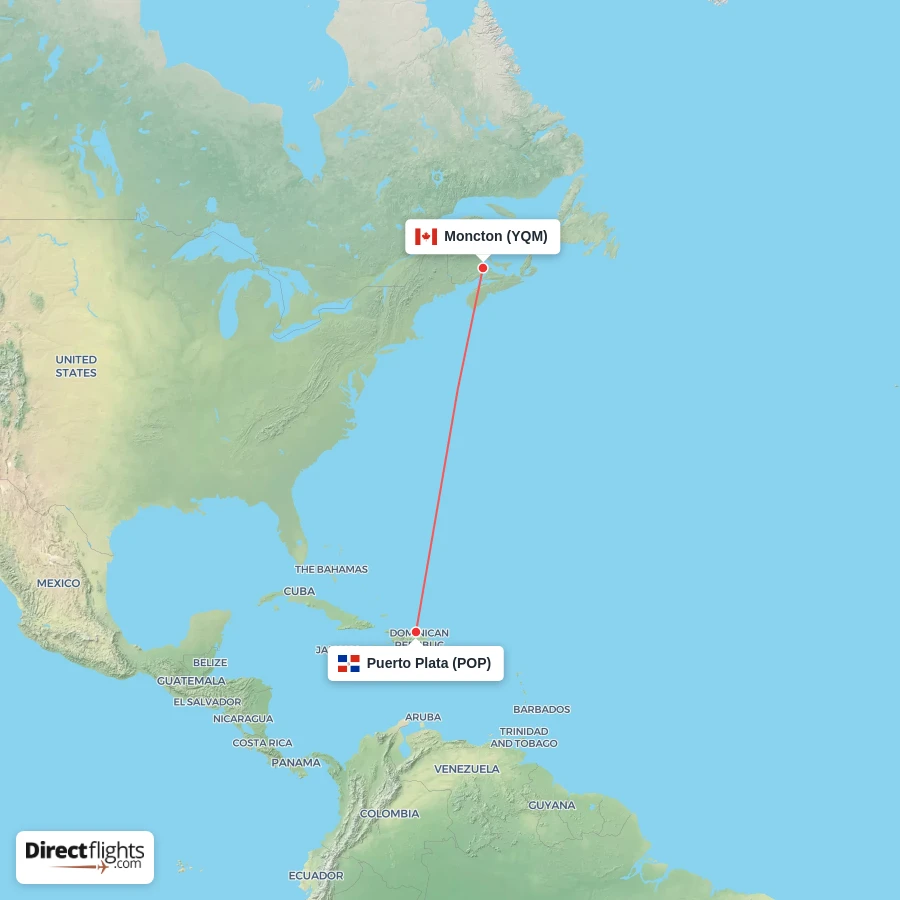 YQM - POP route map