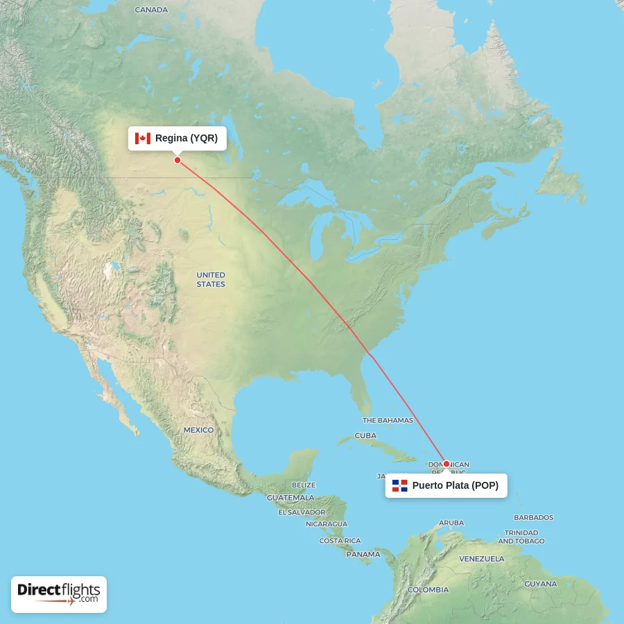 YQR - POP route map