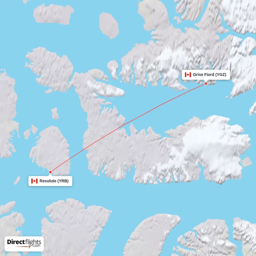 YRB - YGZ route map