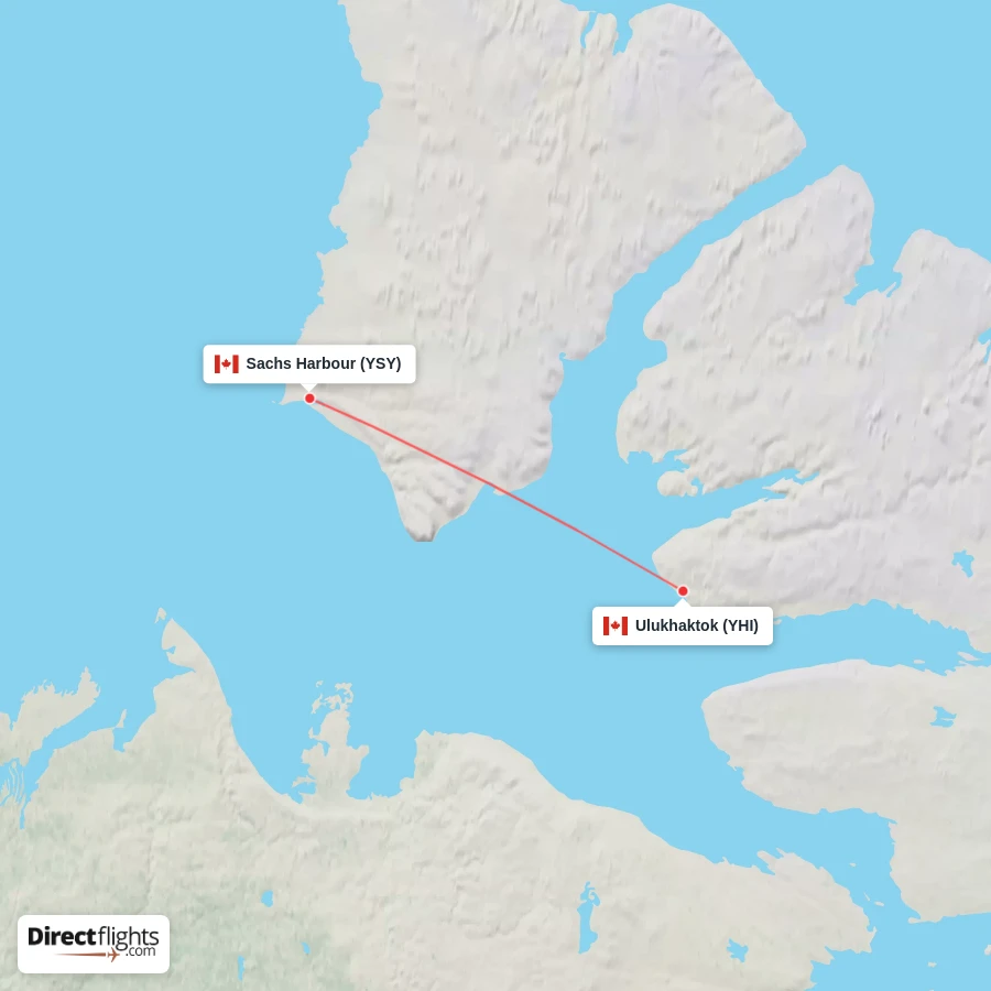 YSY - YHI route map
