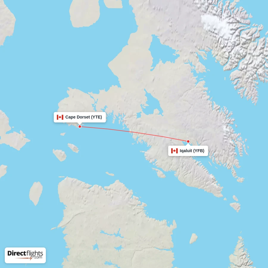 YTE - YFB route map