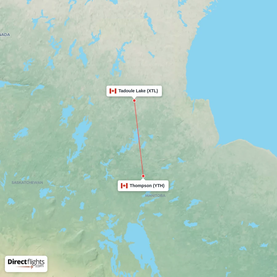 YTH - XTL route map