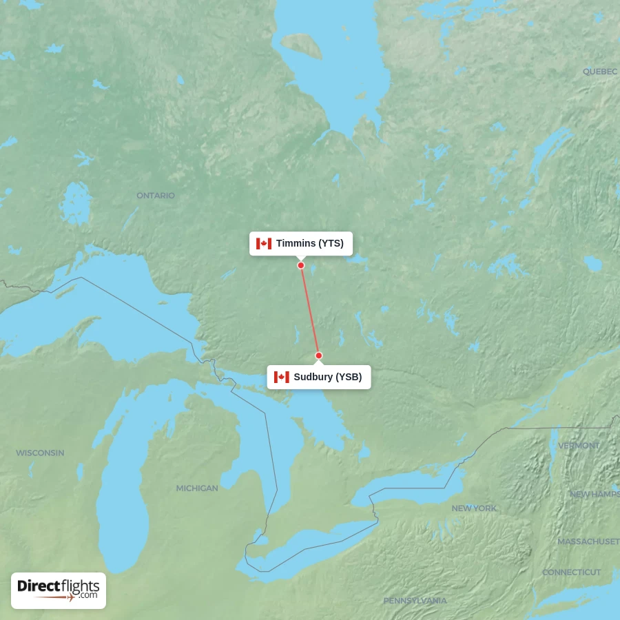 YTS - YSB route map