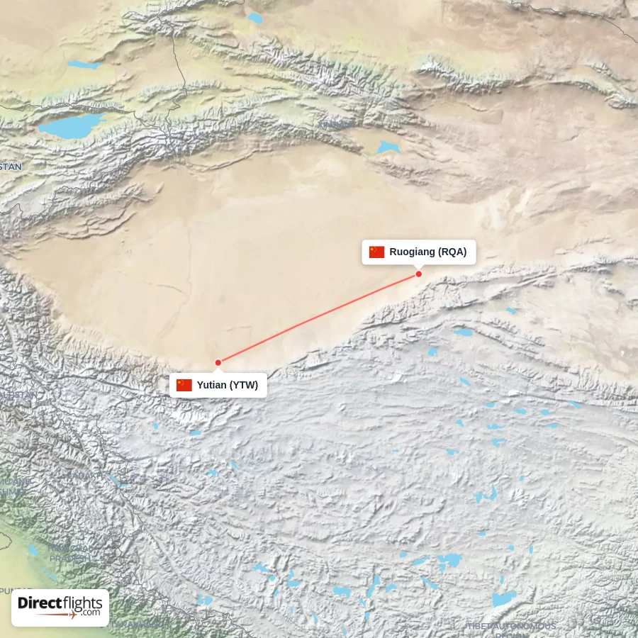 YTW - RQA route map