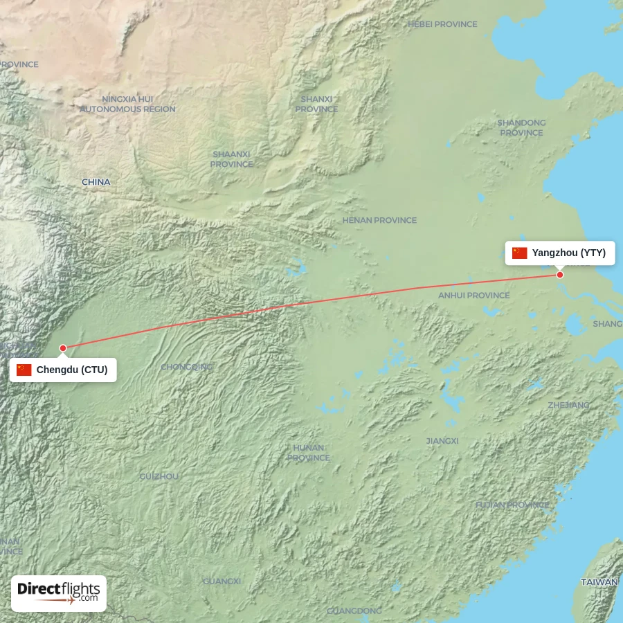 YTY - CTU route map