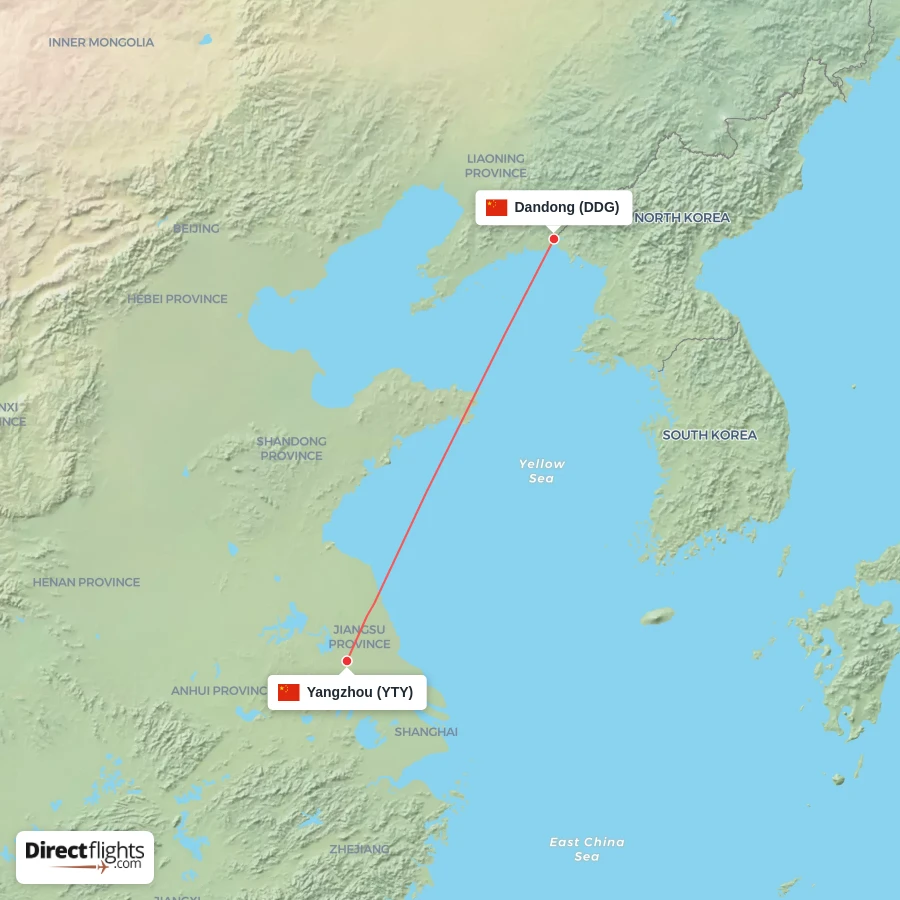 YTY - DDG route map