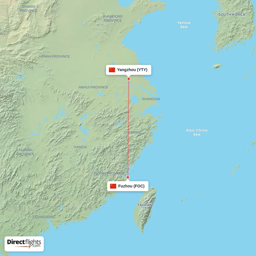 YTY - FOC route map