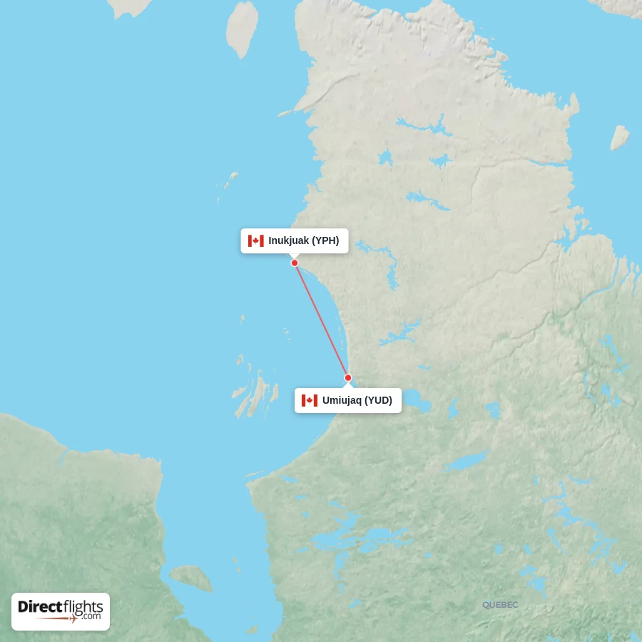 YUD - YPH route map