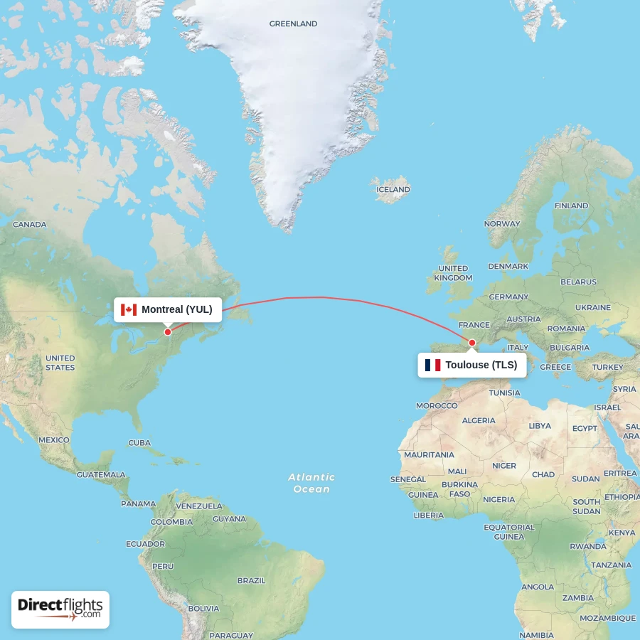 YUL - TLS route map