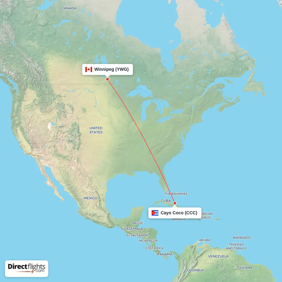 YWG - CCC route map