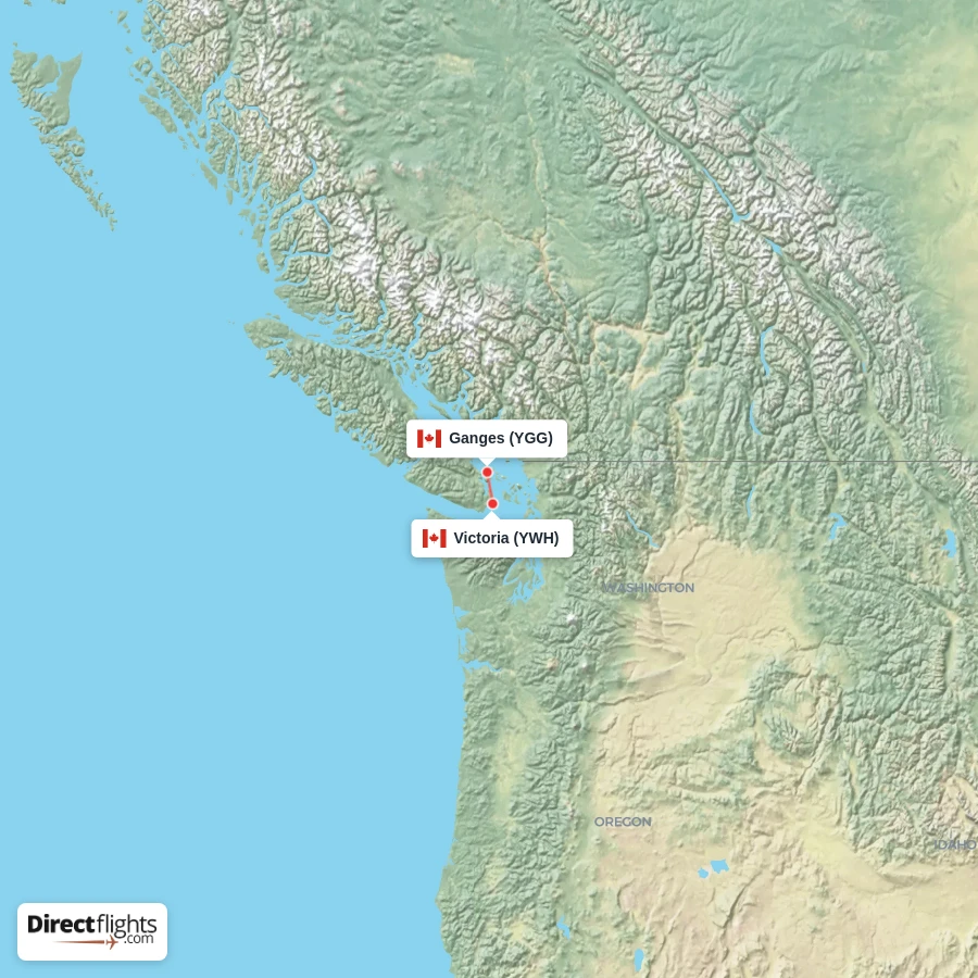 YWH - YGG route map