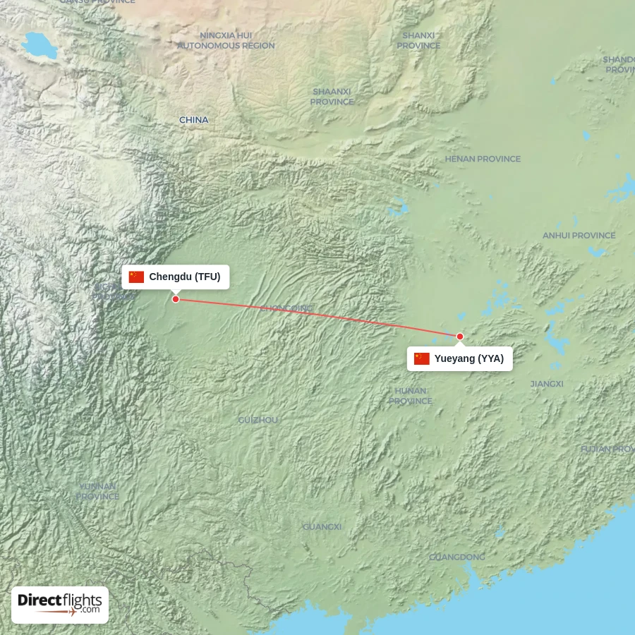 YYA - TFU route map