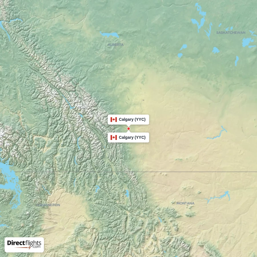 YYC - YYC route map