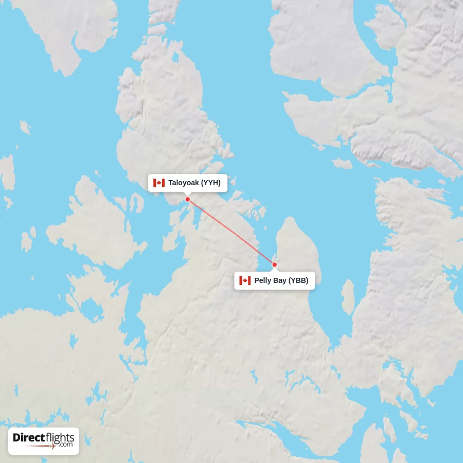YYH - YBB route map