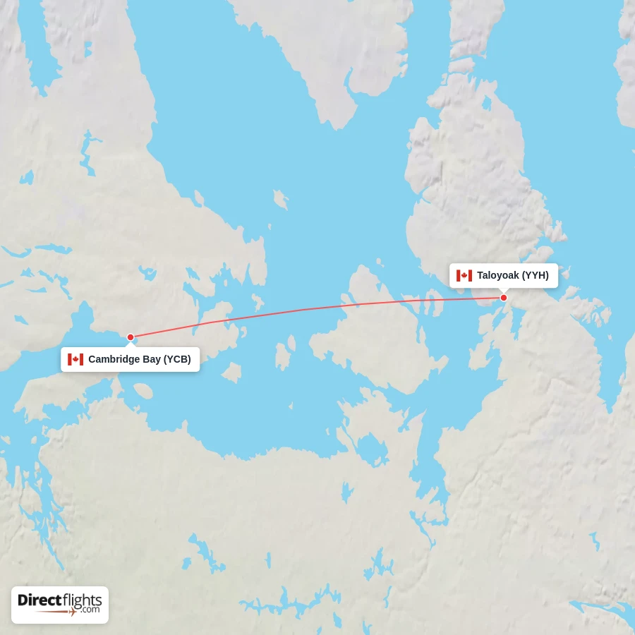 YYH - YCB route map