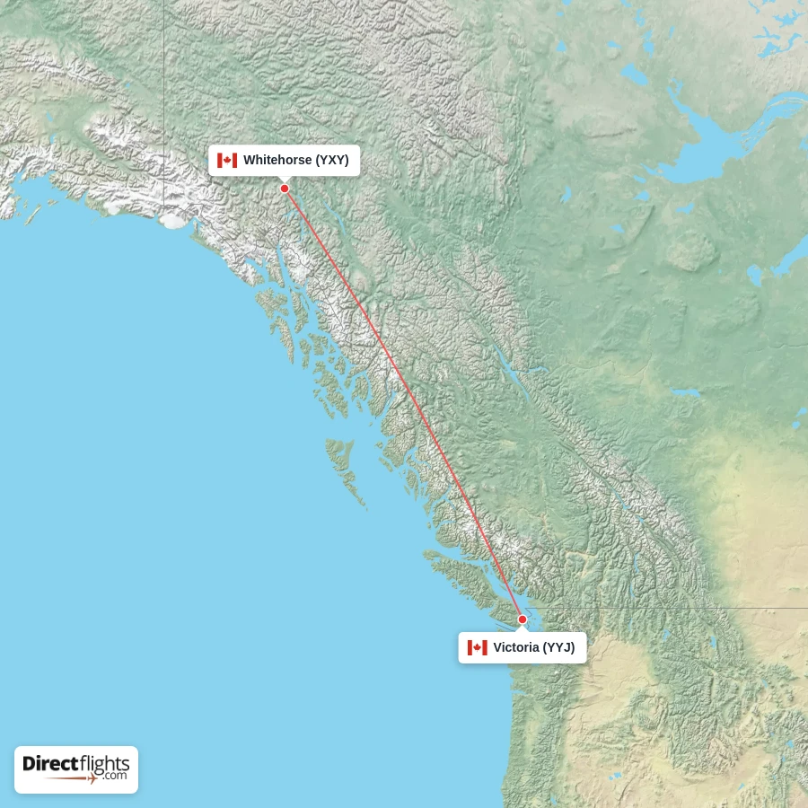 YYJ - YXY route map