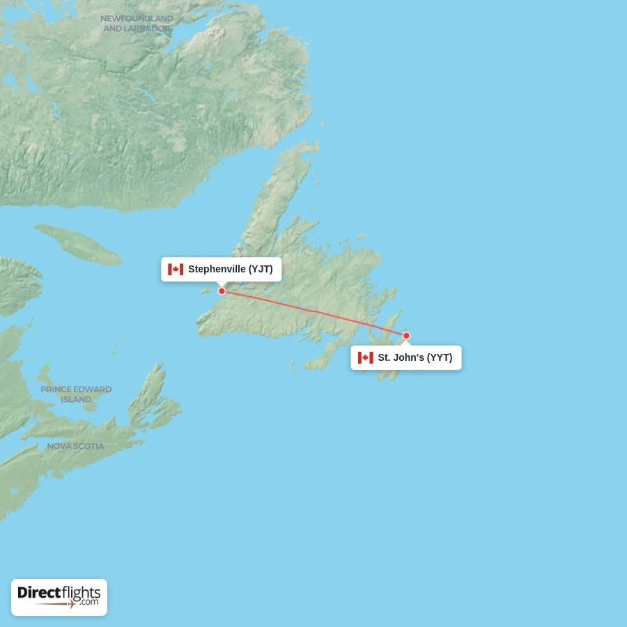 YYT - YJT route map