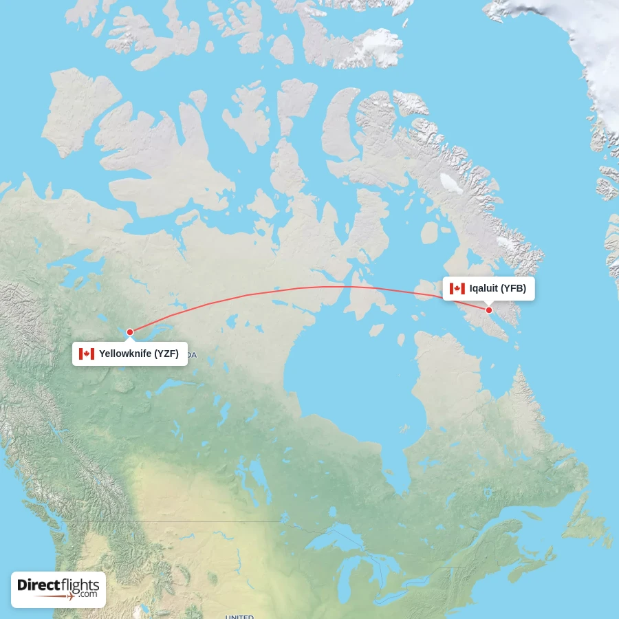 YZF - YFB route map