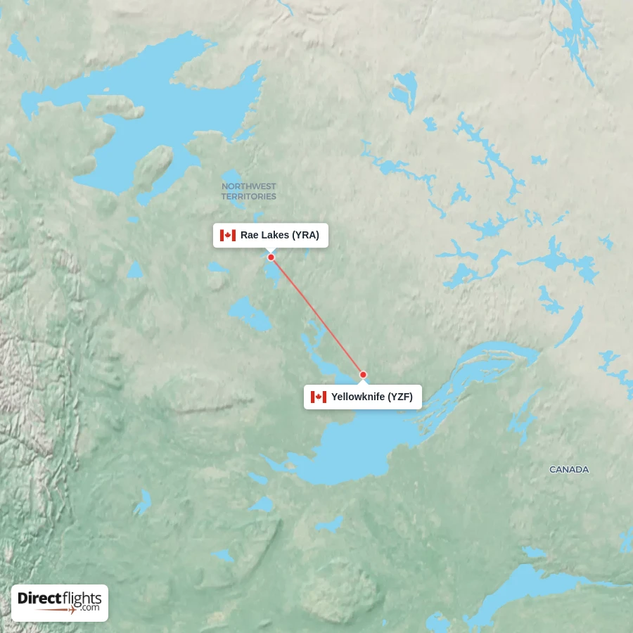 YZF - YRA route map