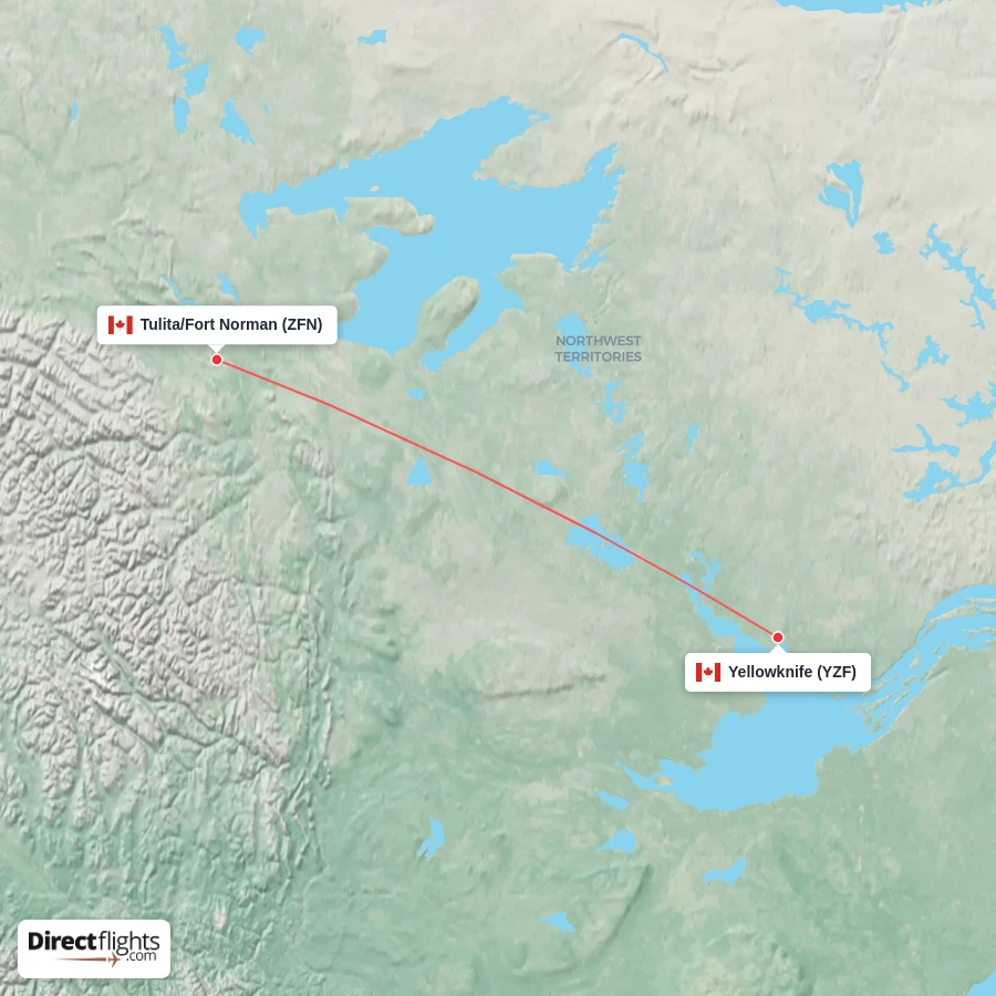 YZF - ZFN route map