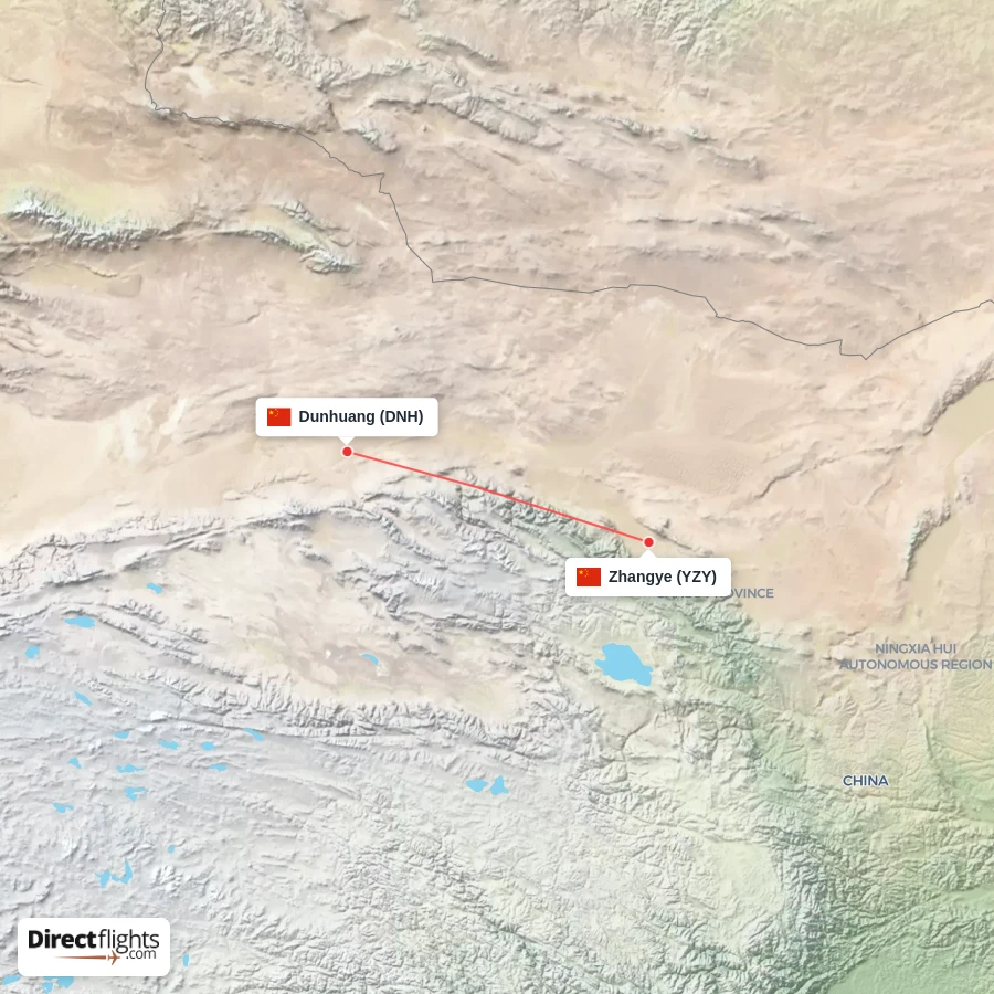 YZY - DNH route map