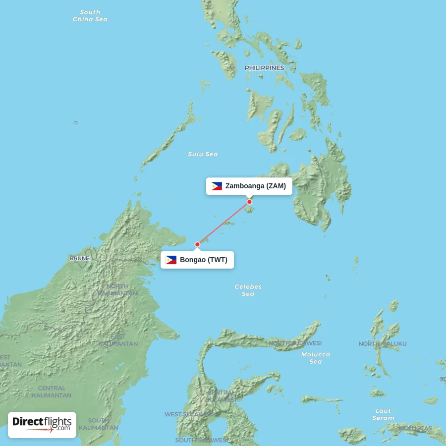ZAM - TWT route map