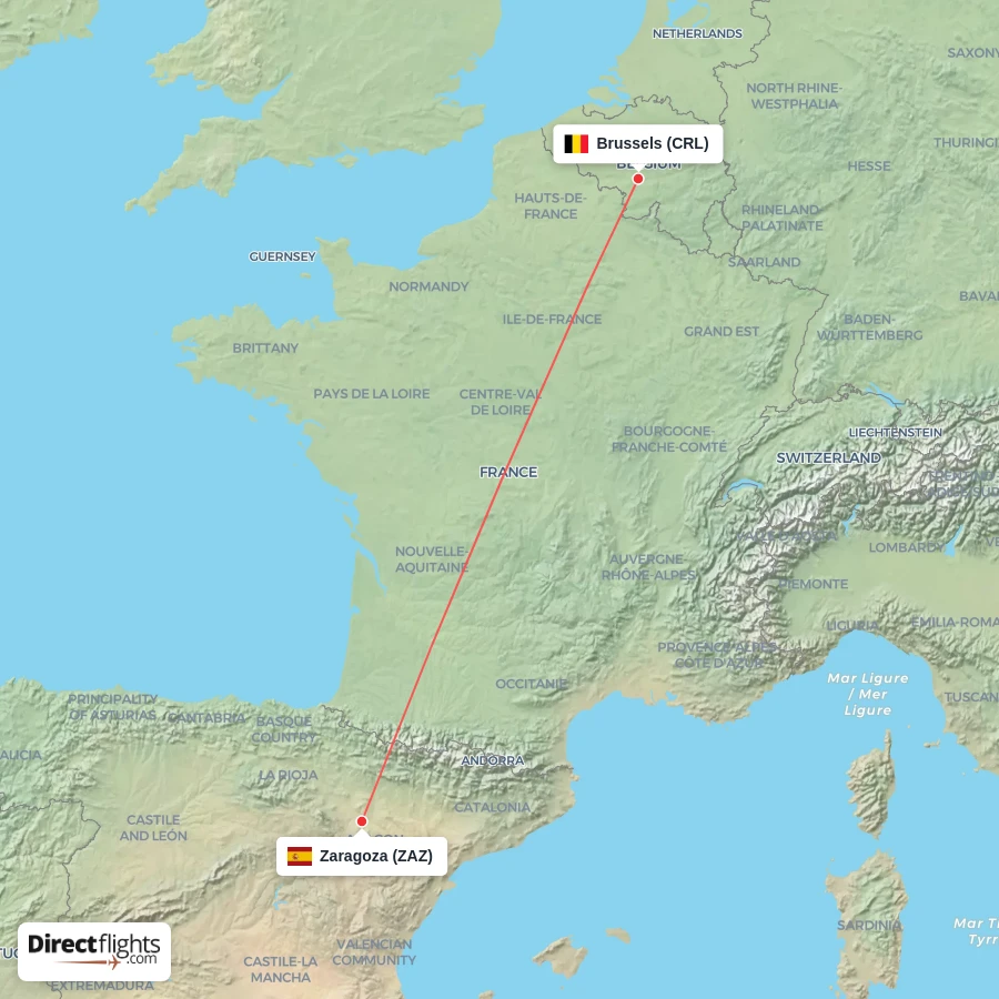 ZAZ - CRL route map
