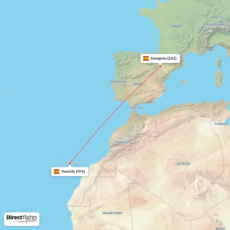 ZAZ - TFS route map