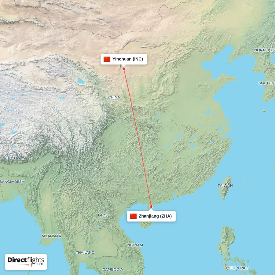 ZHA - INC route map