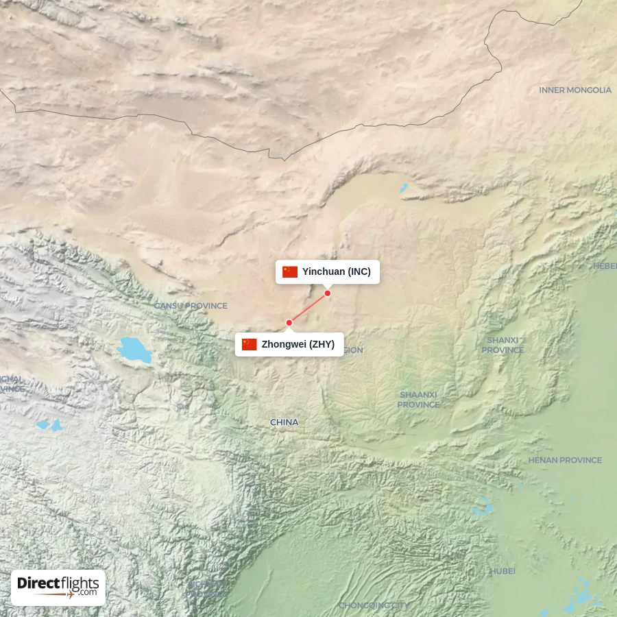 ZHY - INC route map