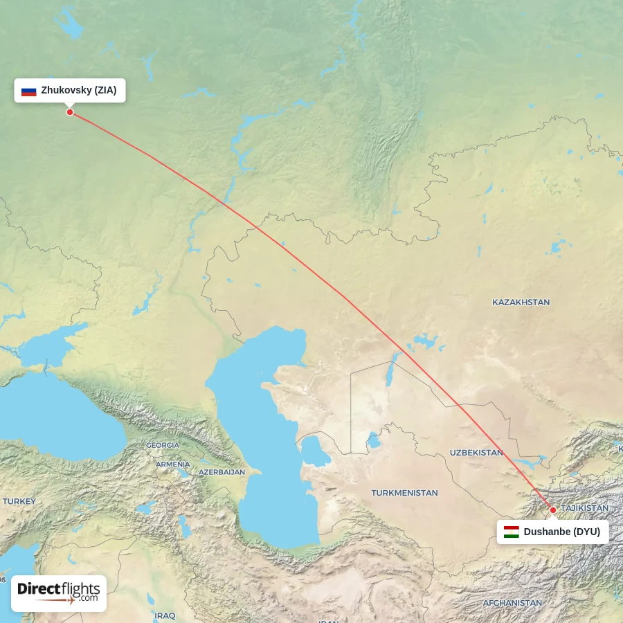 ZIA - DYU route map
