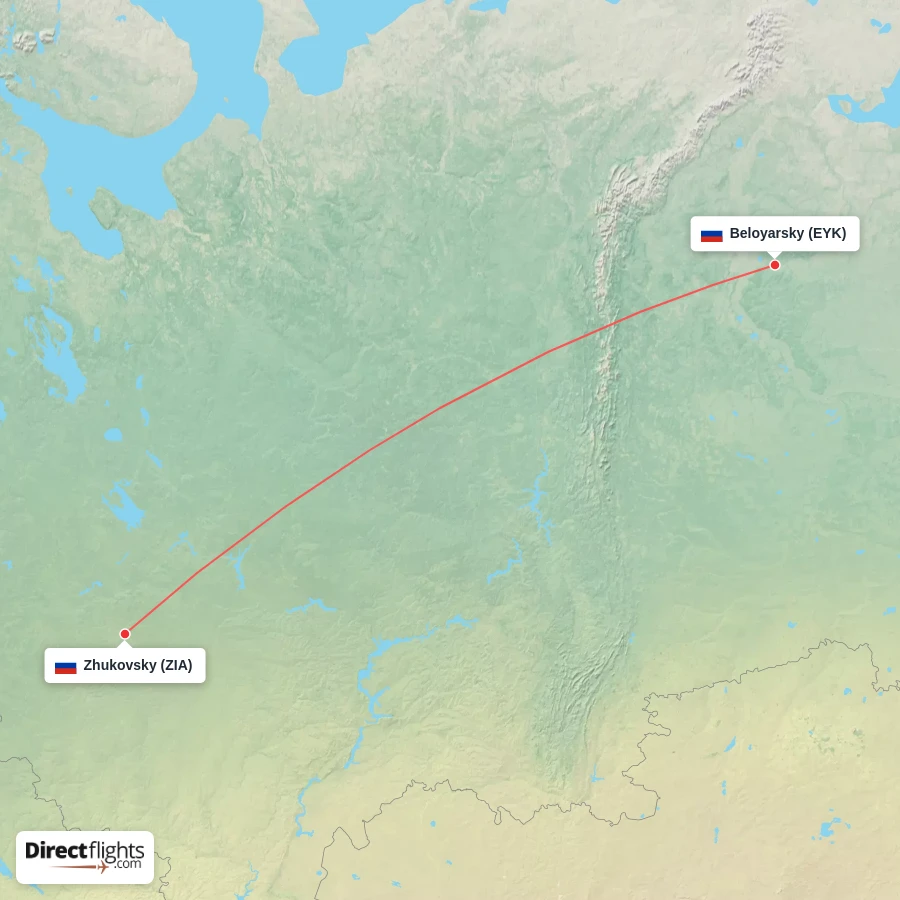 ZIA - EYK route map