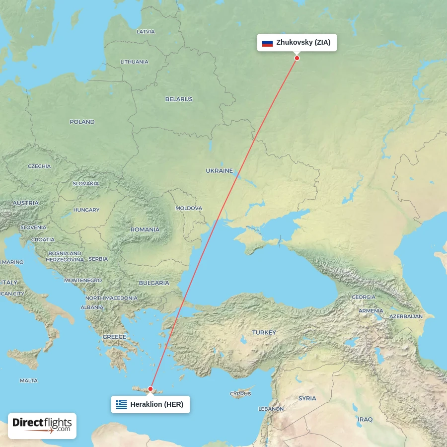 ZIA - HER route map