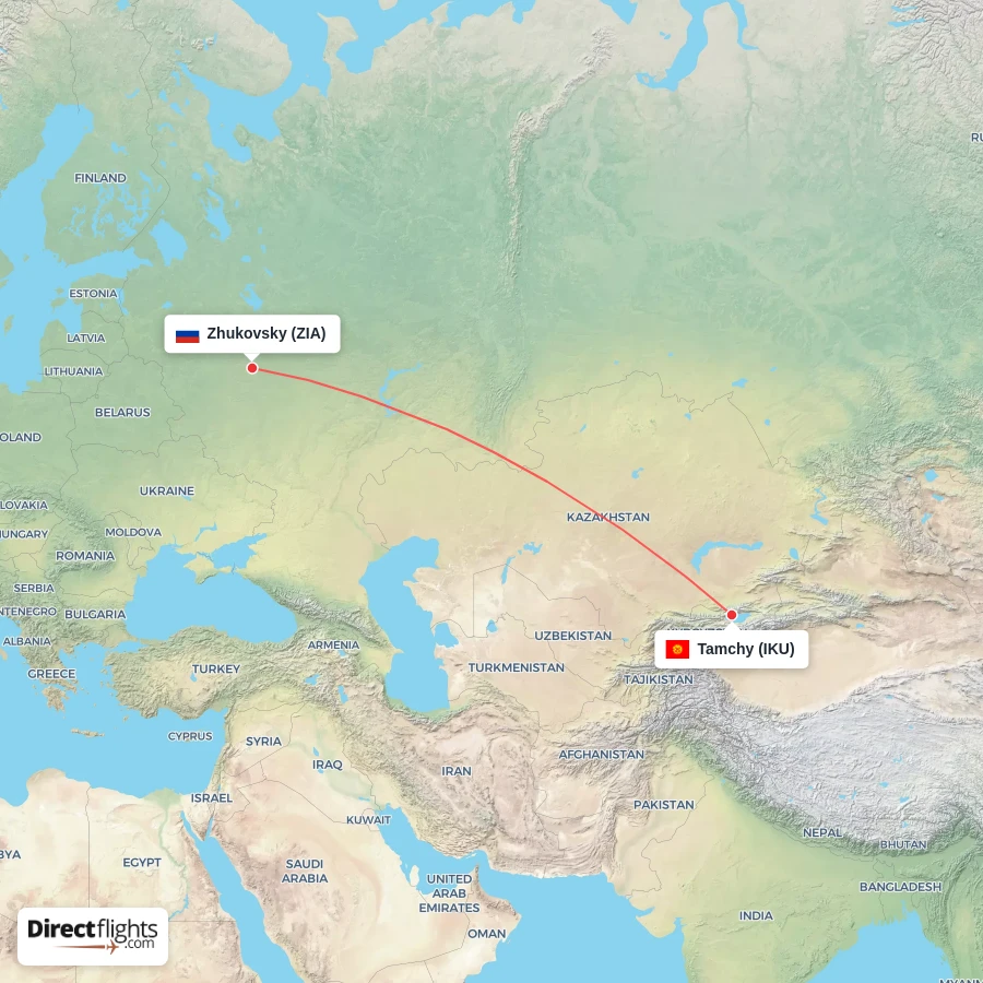 ZIA - IKU route map