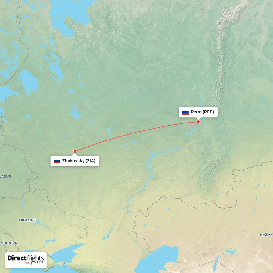 ZIA - PEE route map