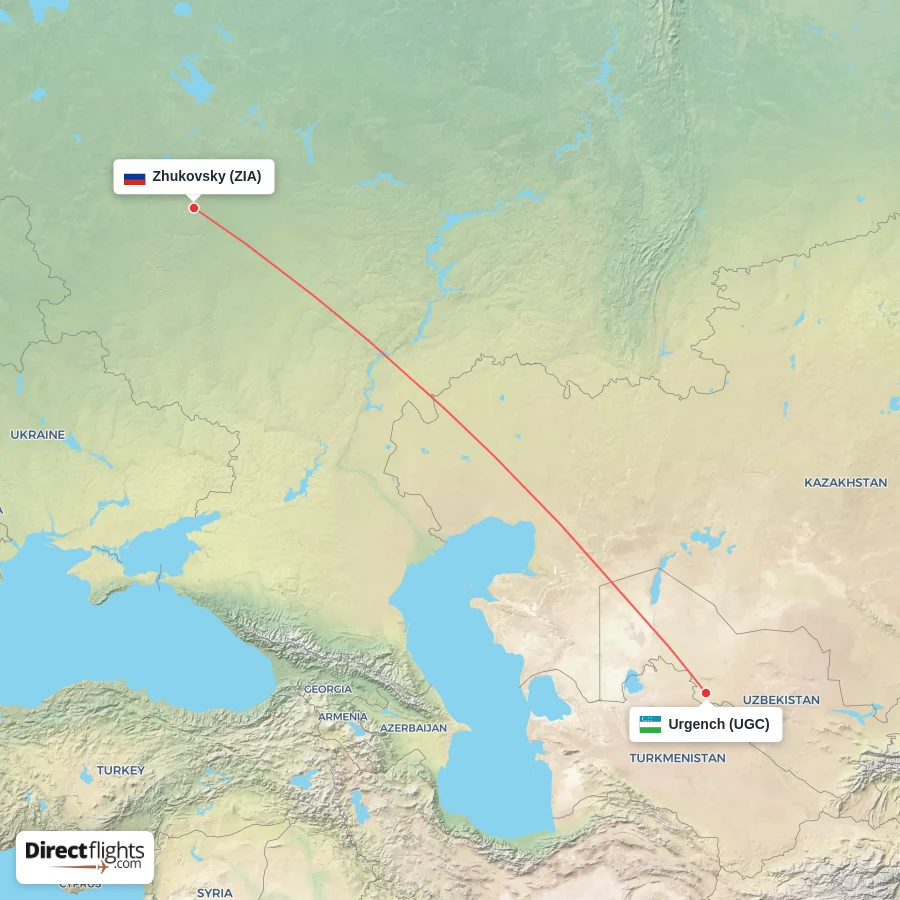 ZIA - UGC route map
