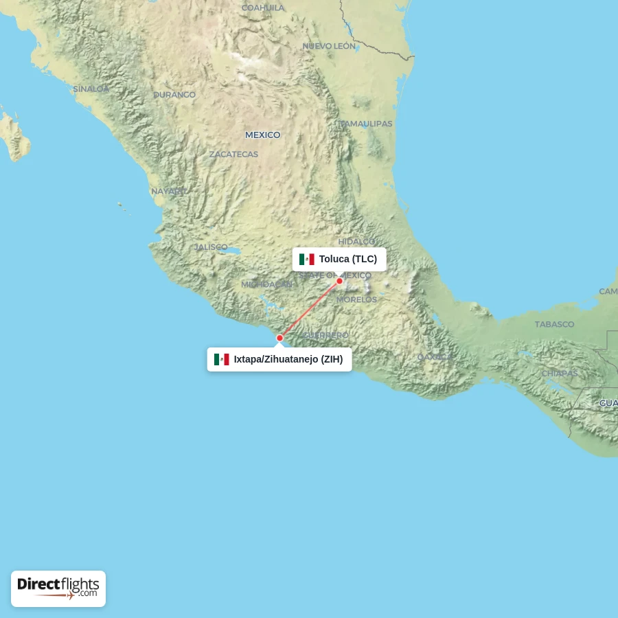 ZIH - TLC route map