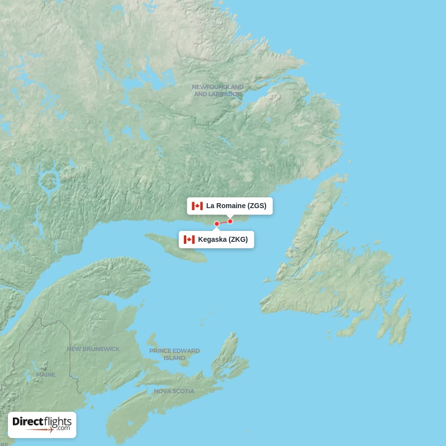 ZKG - ZGS route map
