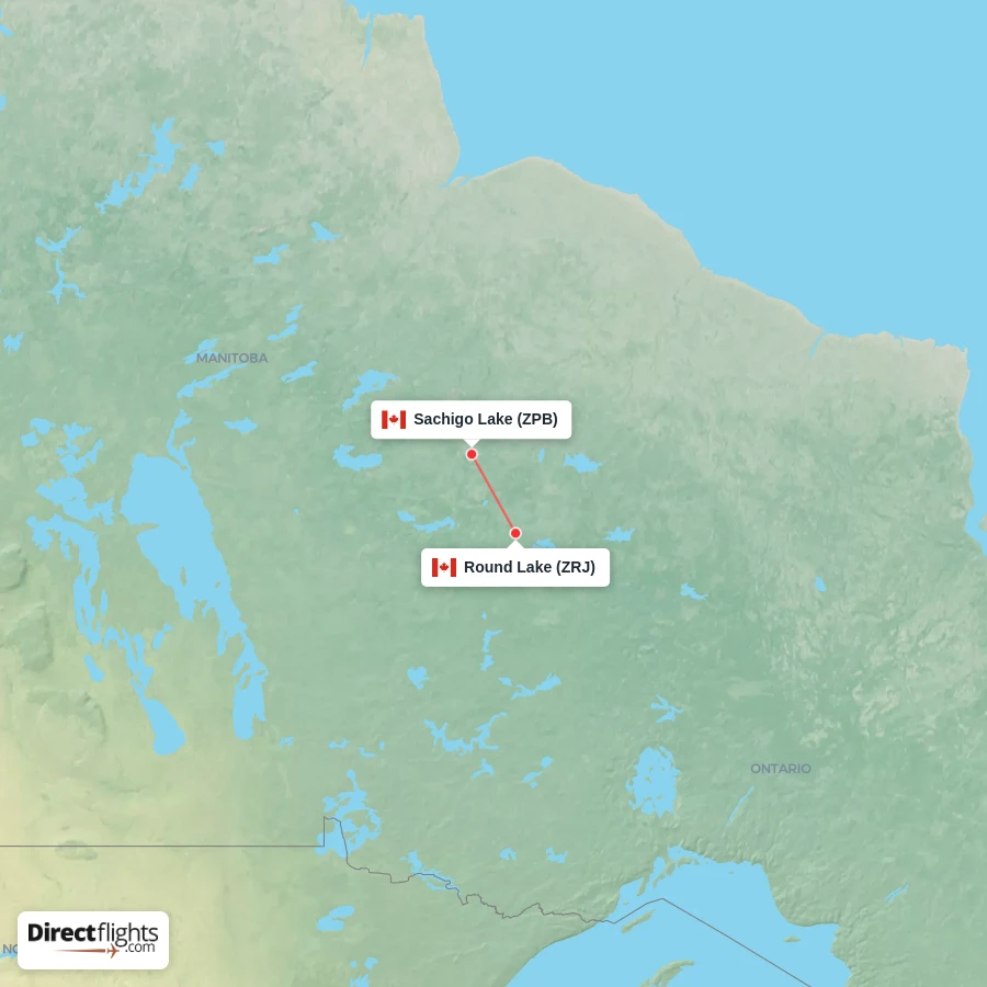 ZPB - ZRJ route map