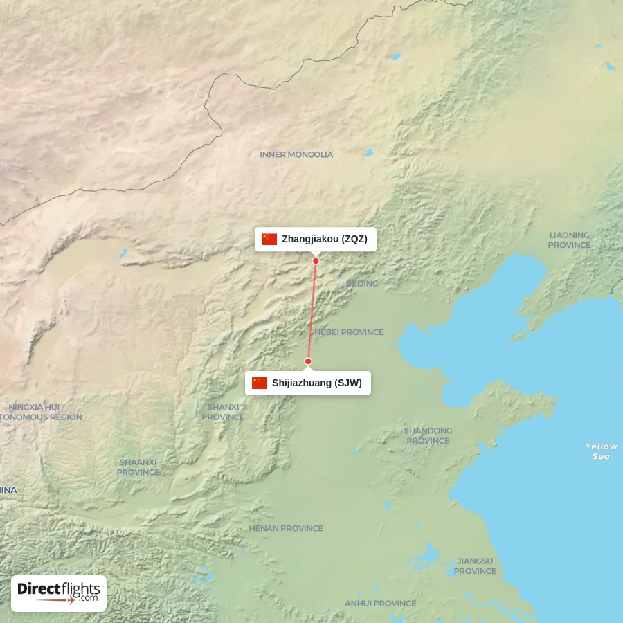 ZQZ - SJW route map