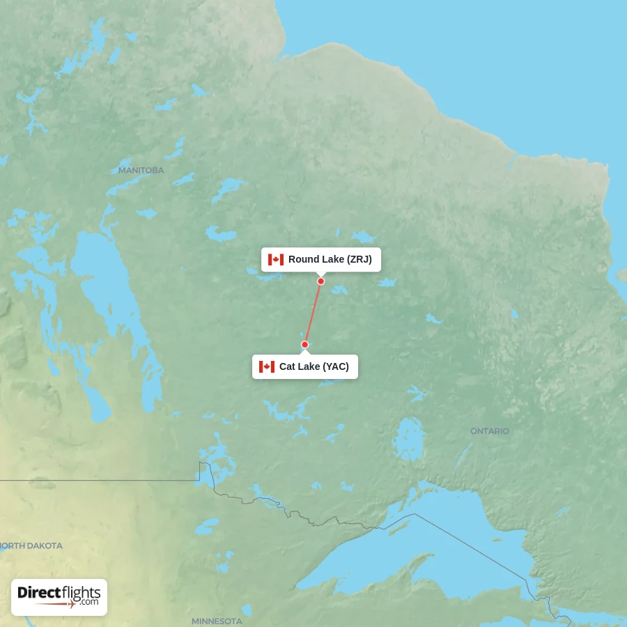 ZRJ - YAC route map