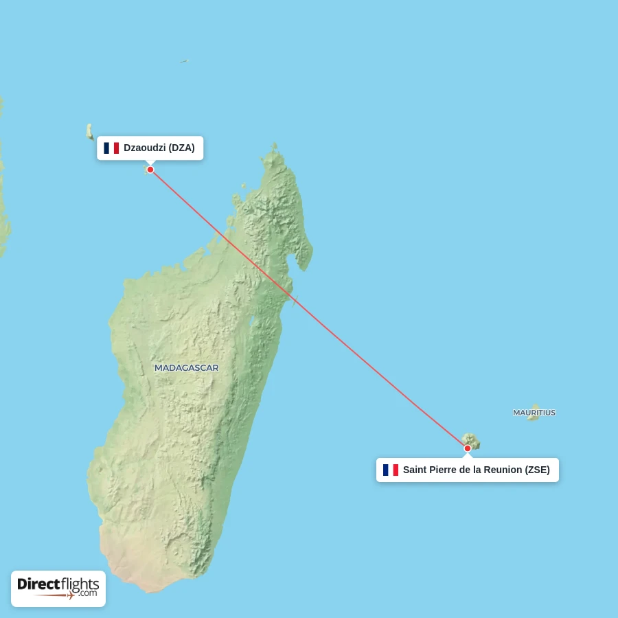 ZSE - DZA route map