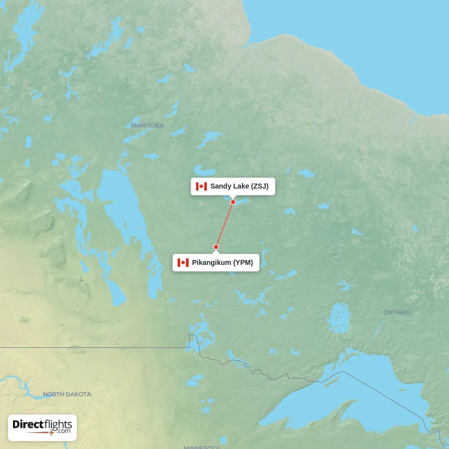 ZSJ - YPM route map