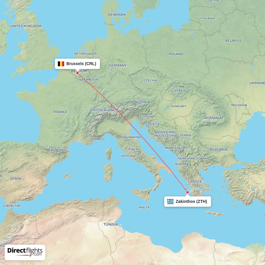 ZTH - CRL route map